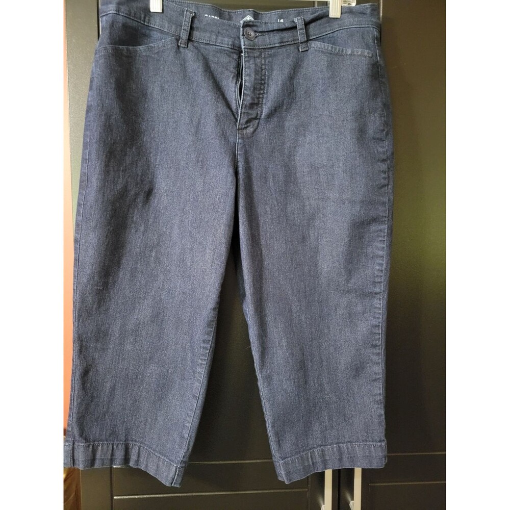 Womens 14 St. John's Bay Dark Blue Capris